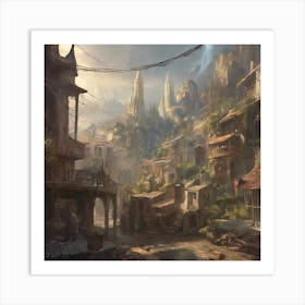 Fantasy City 70 Art Print