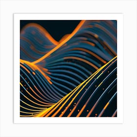 Abstract Wave 2 Art Print