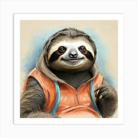 Sloth 61 Art Print