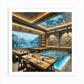 A Unique Restaurant Interior Concept Called The Ca Art Print