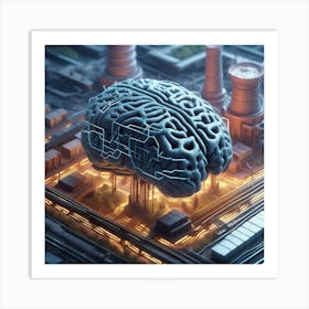 Brain In The City 5 Art Print