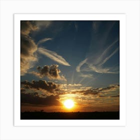 Sunset - Sunset Stock Videos & Royalty-Free Footage Art Print