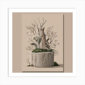 Plant In A Pot 4 Art Print