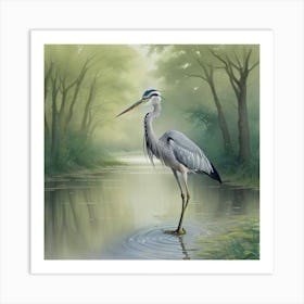 Heron Art Print