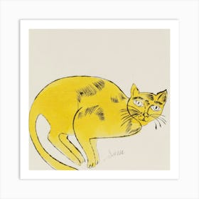 Yellow Cat Art Print