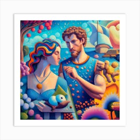 Perseus And Andromeda Study Art Print