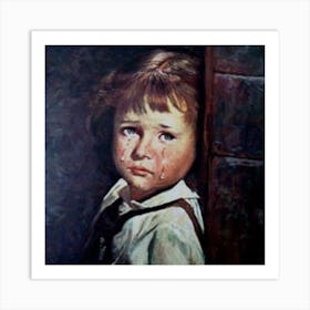 Crying Child Art Print