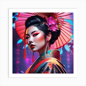 Geisha 171 Art Print