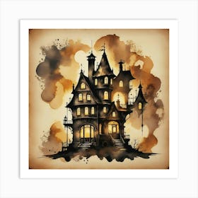 Spooky House Art Print