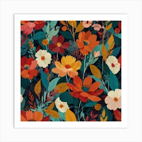 Floral Pattern 16 Art Print