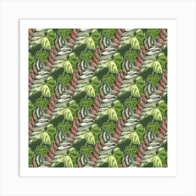 Leaves Seamless Pattern Design Art Print