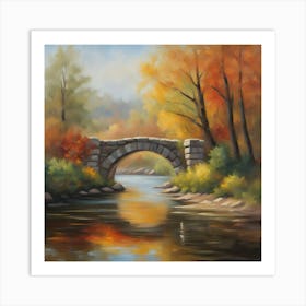 Bridge Over The River 1 Art Print