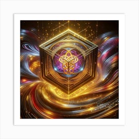 Cube Of Light 2 Art Print