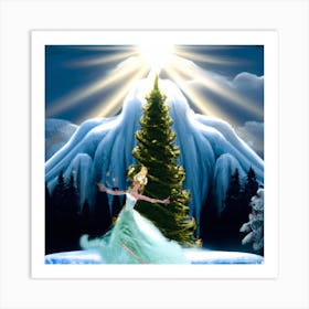 Ballerina Christmas 008 Art Print