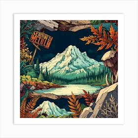 Mountains Art Print