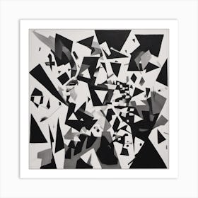 563531 The Painting Depicts A Collection Of Geometric Sha Xl 1024 V1 0 Art Print