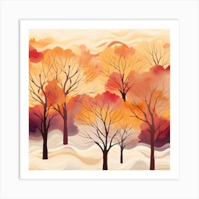 Autumn Trees 2 Art Print