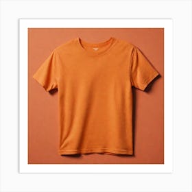 Orange Tee Shirt Art Print