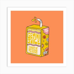 Gemini Juice Box Art Print