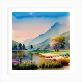 Landscape Painting 63 Art Print