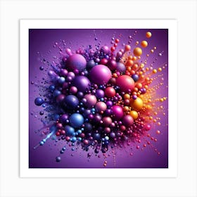 Abstract Spheres 4 Art Print