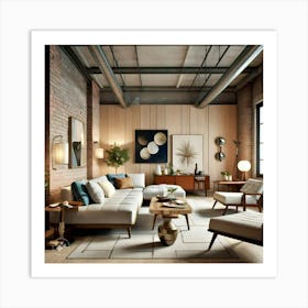 Modern Living Room 4 Art Print