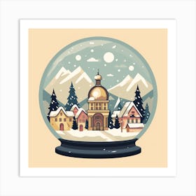 Lech Austria 1 Snowglobe Art Print