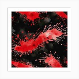 Blood Splatters Art Print