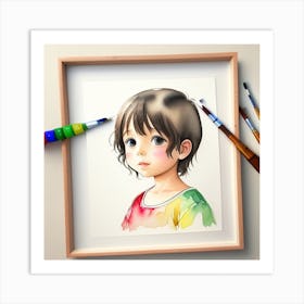 Watercolor Painting Art Print