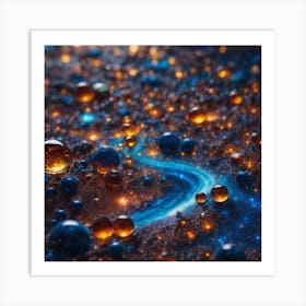 Water Bubbles Canvas Print Art Print