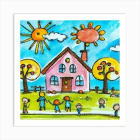 Children'S Drawing 1 Art Print