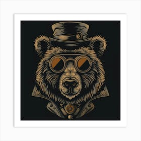 Steampunk Bear 19 Affiche