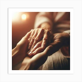 Elderly Care Stock Photos And Royalty-Free Images Art Print