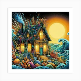 House On The Ocean Art Print