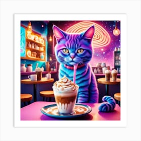 Cosmic Catfeine 11 Art Print