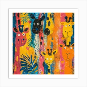 Giraffes 1 Art Print