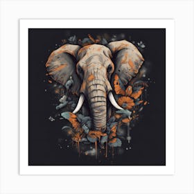 Elephant Painting Art Print