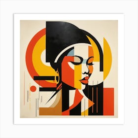 Bauhaus Jamaican Woman 03 Art Print