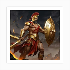 Spartan Warrior 4 Art Print