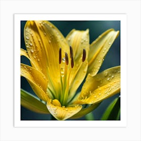 Yellow Lily Art Print