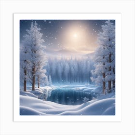 Winter Landscape 14 Art Print