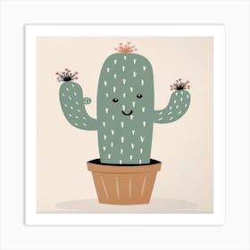 Cute Cactus 1 Art Print