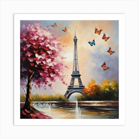 Paris Eiffel Tower 101 Art Print