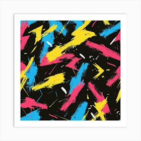 Colorful Strokes (6) Art Print