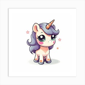 Cute Unicorn 210 Art Print