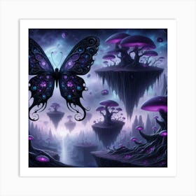 Dark Fantasy Butterfly 1 Art Print