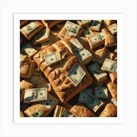 Bread And Money Art Print