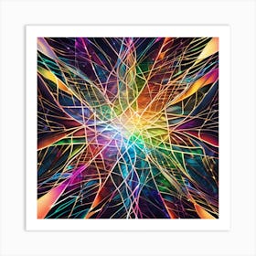 Abstract Psychedelic Background 2 Art Print