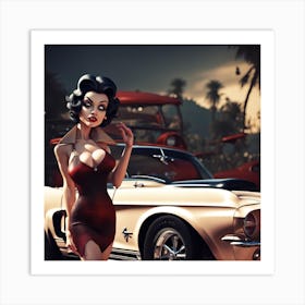 Pinup Girl 4 Art Print