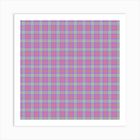 Plaid Fabric 194 Art Print